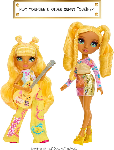 Лялька Rainbow High Jr High Rockband Fashion Dolls Sunny (565628) (0035051565628) - зображення 8