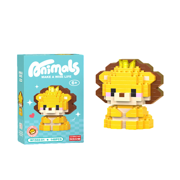 Конструктор фигурка Пиксели BRICKS Animals Lion - изображение 3