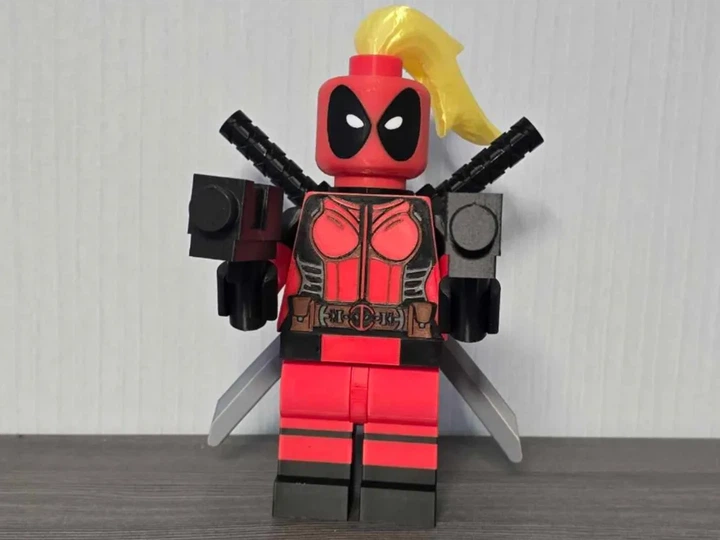 Фігурка (мініфігурка) персонаж Deadpool у стилі конструктора з аксесуарами. Aivory - изображение 5