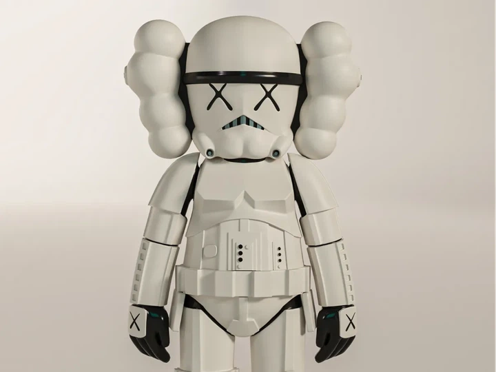 Фігура KAWS Штурмовик Зірковий Компаньйон Великий Арт-Об'єкт. Aivory - изображение 4