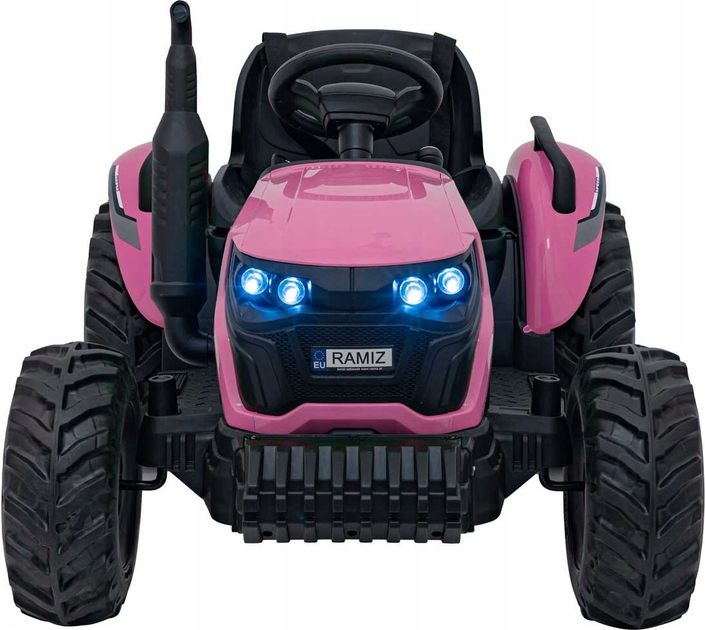 Traktor elektryczny dla dzieci Ramiz Grow 1804 Różowy (5903864943863) - obraz 2