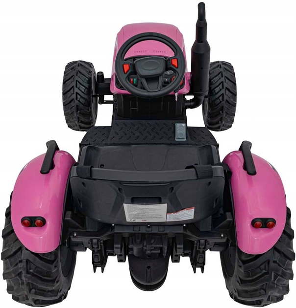 Traktor elektryczny dla dzieci Ramiz Grow 1804 Różowy (5903864943863) - obraz 3