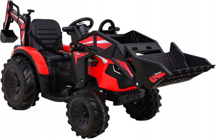 Traktor elektryczny dla dzieci Ramiz 720-T Czerwony (5903864952322) - obraz 3