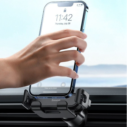 Гравитационный Держатель для Телефона в Машину Baseus Stable Gravitational Car Mount Lite SUWX010001 в Воздуховод Подставка для Телефона в Авто на Дефлектор - изображение 4