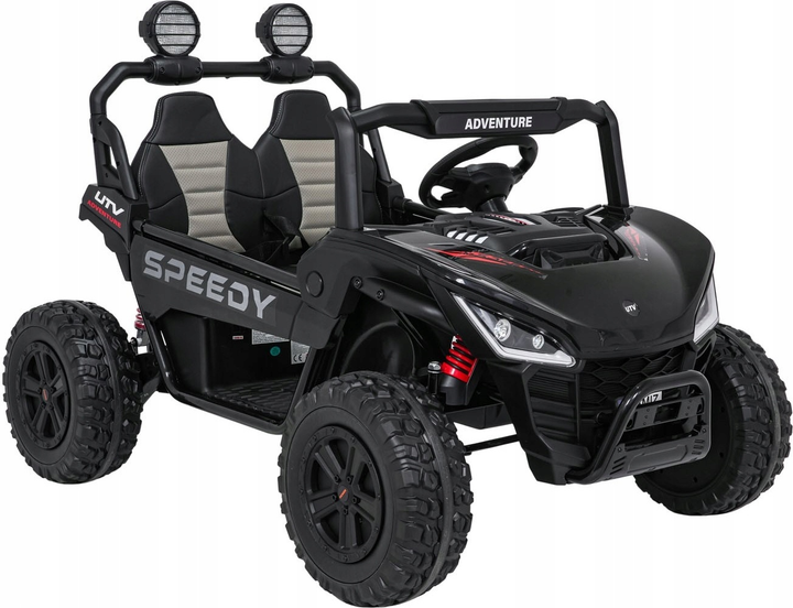 Електричний баггі для дітей Speedy 4 x 4 Чорний (5903864986877) - зображення 1