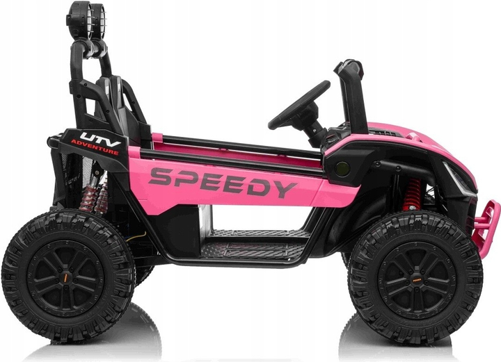 Електричний баггі для дітей Speedy 4 x 4 Рожевий (5903864986860) - зображення 3