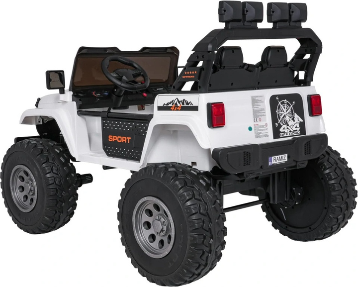 Buggy elektryczny dla dzieci Ramiz Extreme Sport 4 x 4 Biały (5903864985290) - obraz 3