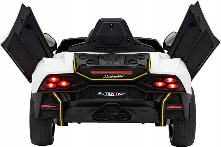 Samochód elektryczny dla dzieci Ramiz Lamborghini Invencible Biały (5903864942378) - obraz 6