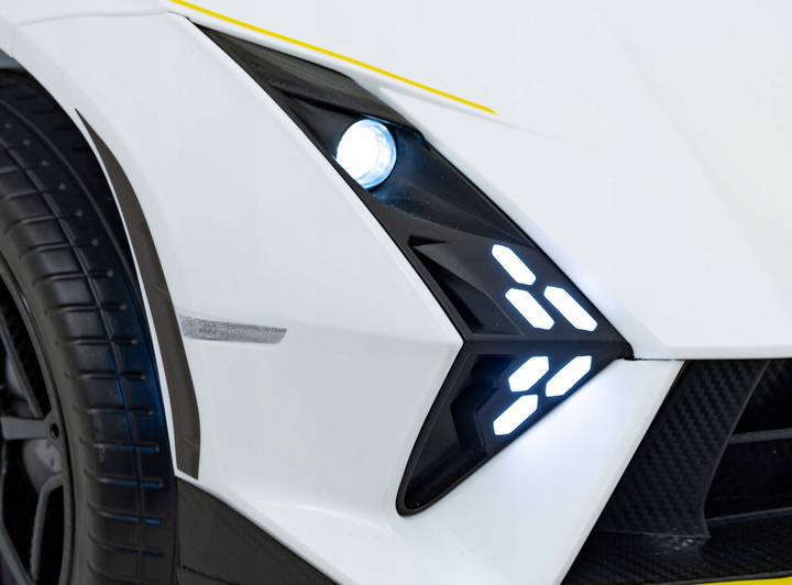 Samochód elektryczny dla dzieci Ramiz Lamborghini Invencible Biały (5903864942378) - obraz 7