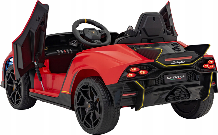 Samochód elektryczny dla dzieci Ramiz Lamborghini Invencible Czerwony (5903864942385) - obraz 5
