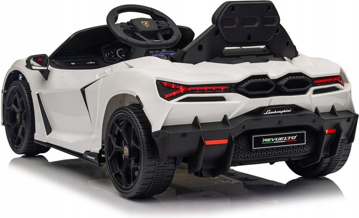 Samochód elektryczny dla dzieci Ramiz Lamborghini Revuelto Biały (5903864983296) - obraz 3