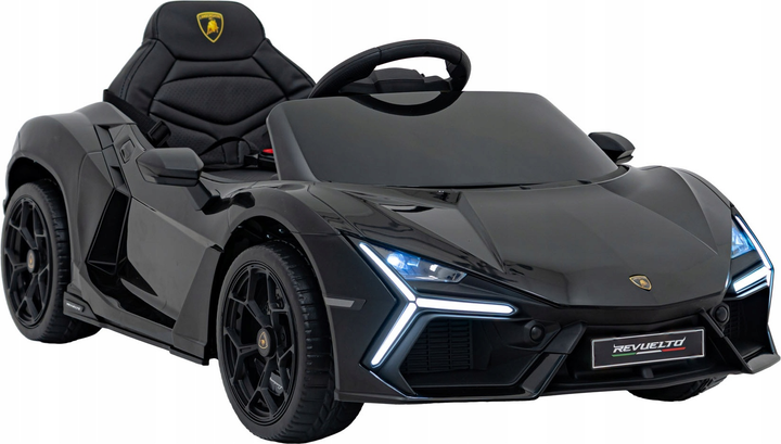 Samochód elektryczny dla dzieci Ramiz Lamborghini Revuelto Czarny (5903864983364) - obraz 2