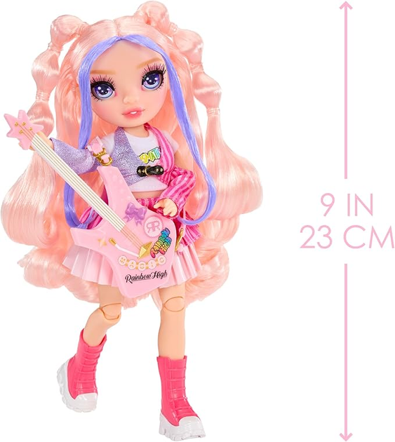 Лялька Rainbow High Jr High Rockband Fashion Dolls Bella (565659) (0035051565659) - зображення 3