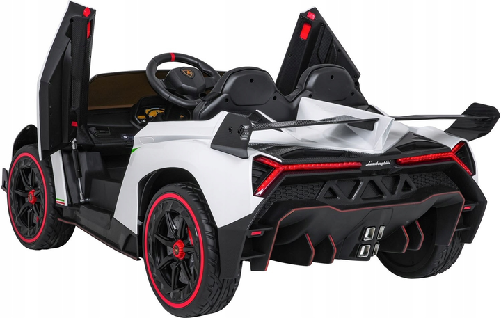 Samochód elektryczny dla dzieci Ramiz Lamborghini Veneno Biały (5903864983173) - obraz 3