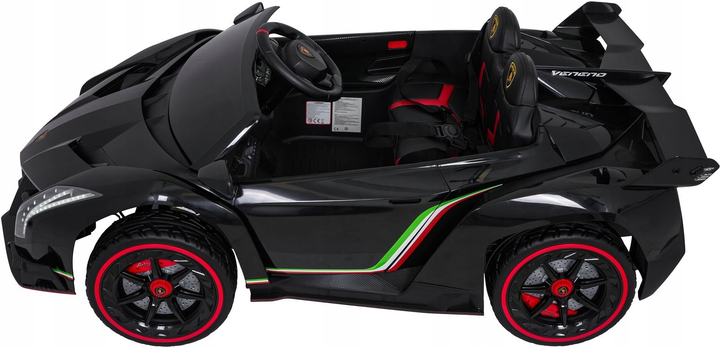 Samochód elektryczny dla dzieci Ramiz Lamborghini Veneno Czarny (5903864983159) - obraz 4