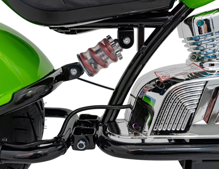 Електричний мотоцикл для дітей Ramiz Chopper Warrior зелений (5903864944587) - зображення 4