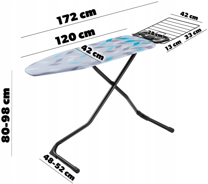 Прасувальна дошка Kadax 120 x 42 см (5903699457153) - зображення 4