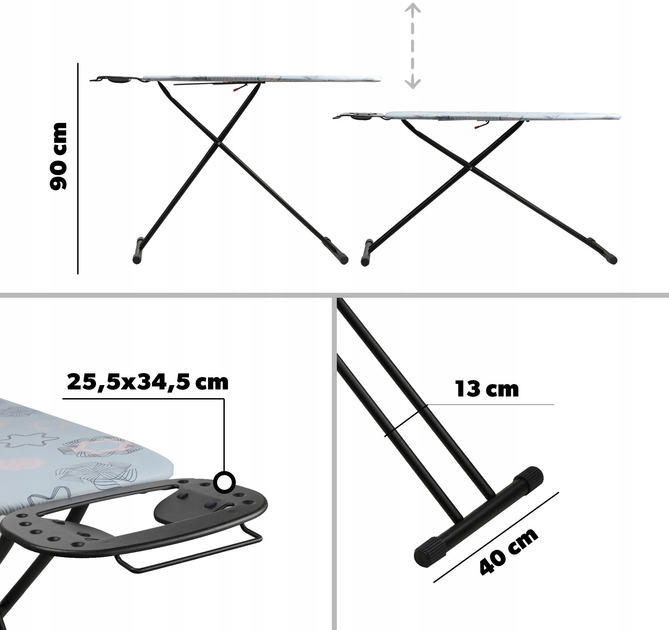 Прасувальна дошка Kadax 120 x 38 см (5903699441923) - зображення 6
