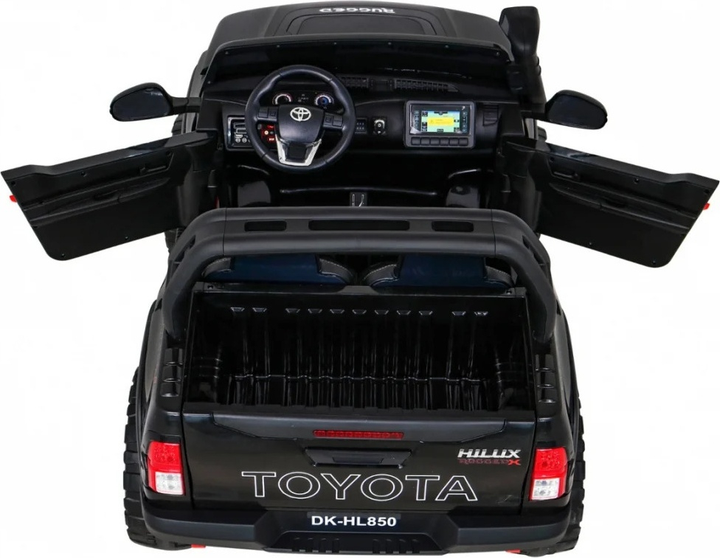 Електричний баггі для дітей Ramiz Pick-Up Toyota Hilux Чорний (5903864913873) - зображення 5