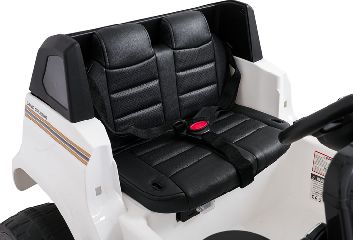 Samochód terenowy elektryczny dla dzieci Ramiz Toyota Land Cruiser Prado Biały (5903864983517) - obraz 3