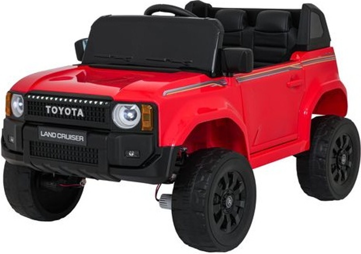 Samochód terenowy elektryczny dla dzieci Ramiz Toyota Land Cruiser Prado Czerwony (5903864983470) - obraz 2