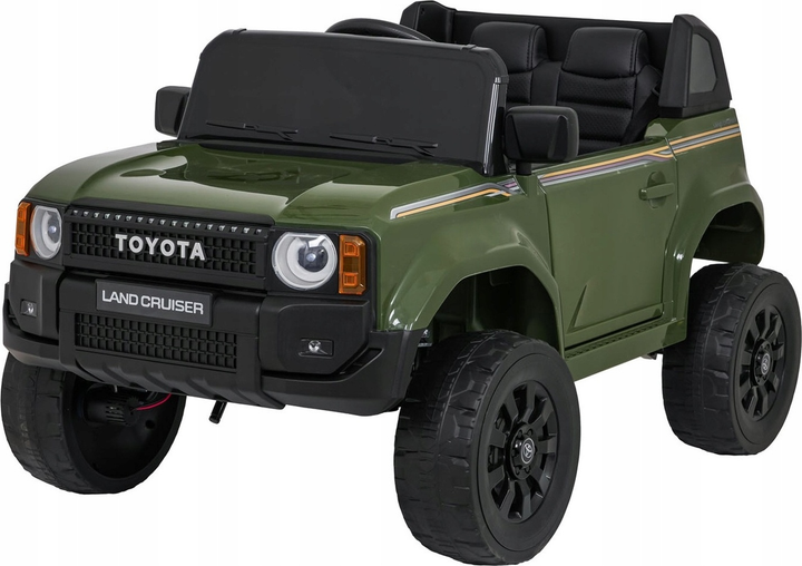 Samochód terenowy elektryczny dla dzieci Ramiz Toyota Land Cruiser Prado Zielony (5903864983494) - obraz 1