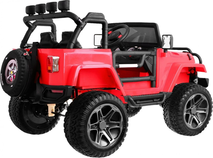 Samochód elektryczny dla dzieci Ramiz Jeep Monster 4 x 4 Czerwony (5903864907773) - obraz 2