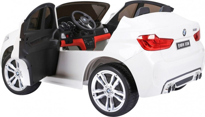 Samochód elektryczny dla dzieci Ramiz BMW X6M dla 2 dzieci Biały (5903864906301) - obraz 3