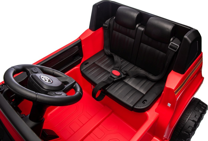 Samochód terenowy elektryczny dla dzieci Ramiz Toyota Land Cruiser Prado Czerwony (5903864983470) - obraz 5