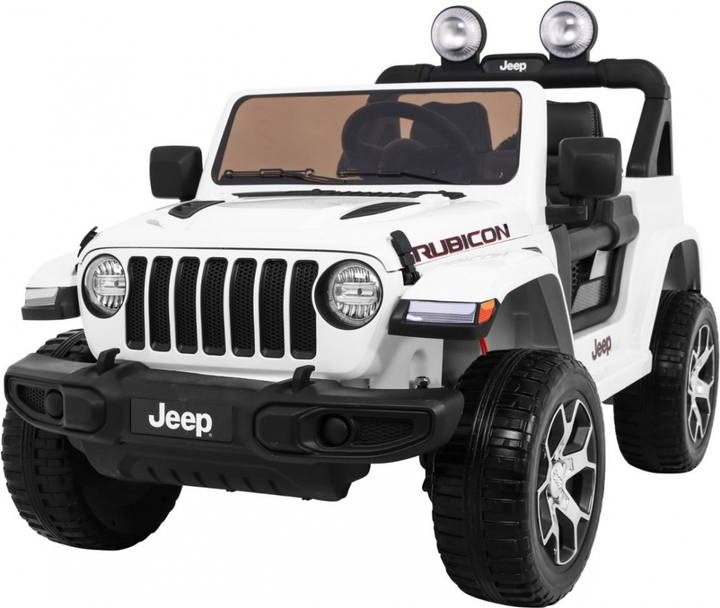 Електричний позашляховик для дітей Jeep Wrangler Rubicon білий (5903864906837) - зображення 1
