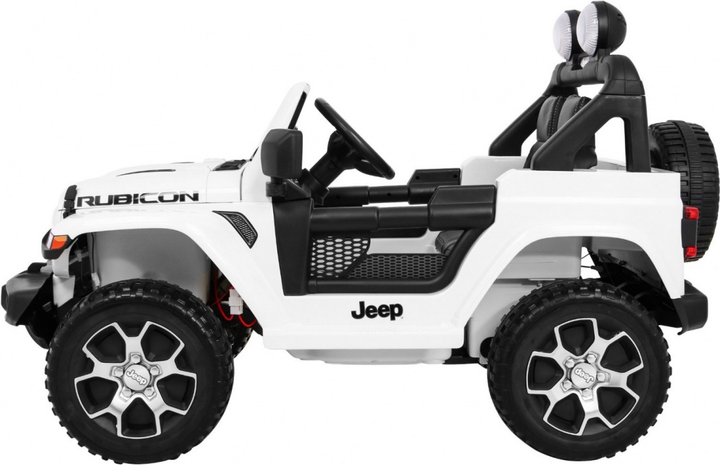Електричний позашляховик для дітей Jeep Wrangler Rubicon білий (5903864906837) - зображення 3