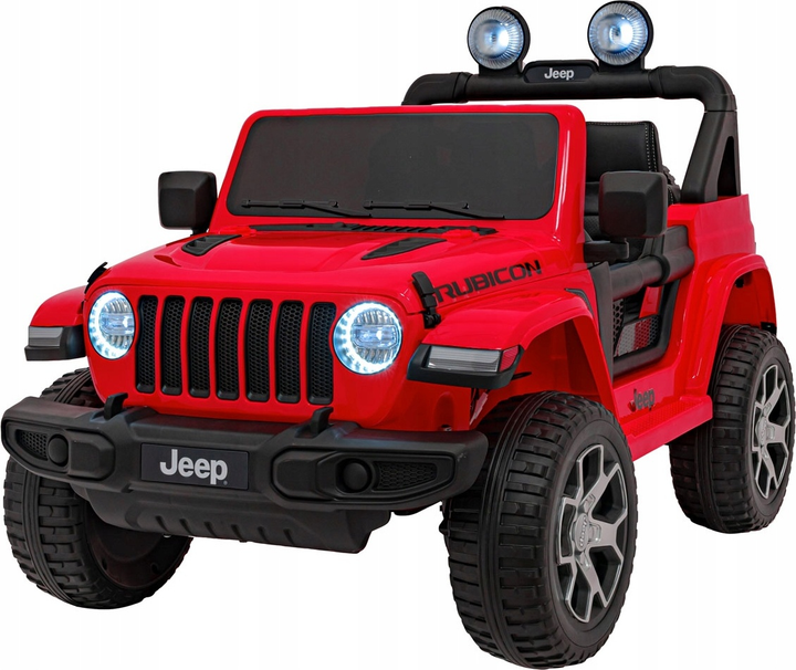 Електричний позашляховик для дітей Ramiz Jeep Wrangler червоний (5903864906844) - зображення 1
