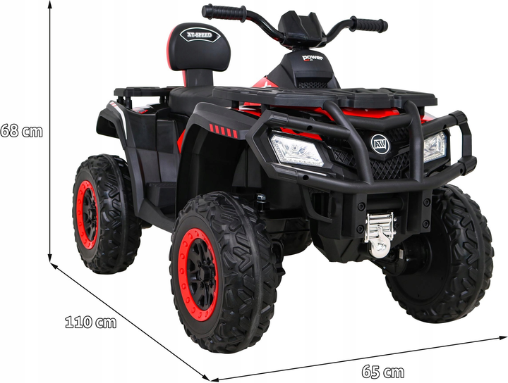 Електричний квадроцикл для дітей XT-Speed Червоний (5903864954951) - зображення 3