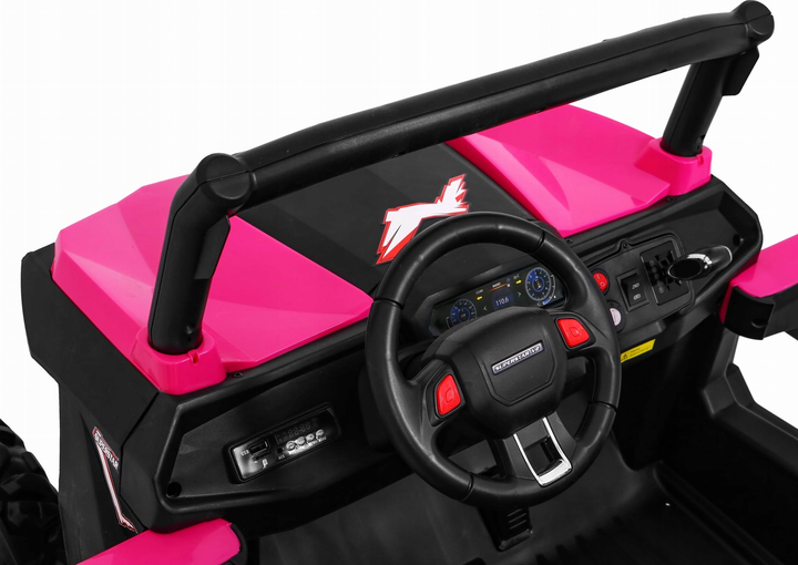 Buggy elektryczny dla dzieci Ramiz SuperStar Różowy (5903864907919) - obraz 4