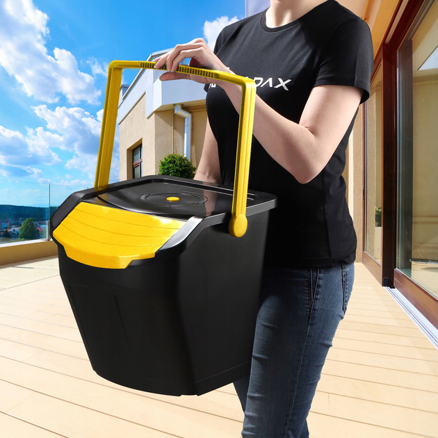 Набір кошиків для сортування відходів Kadax 25 л 4 шт (5903699454190) - зображення 6