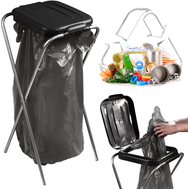 Підставка для пакетів для сортування сміття Kadax 120 л (5903699475898) - зображення 1