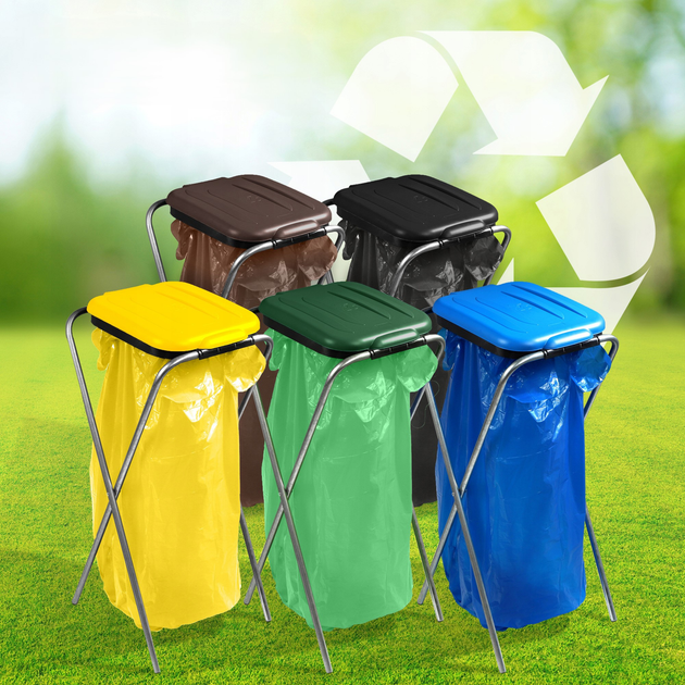 Підставка для пакетів для сортування сміття Kadax 120 л (5903699475898) - зображення 9