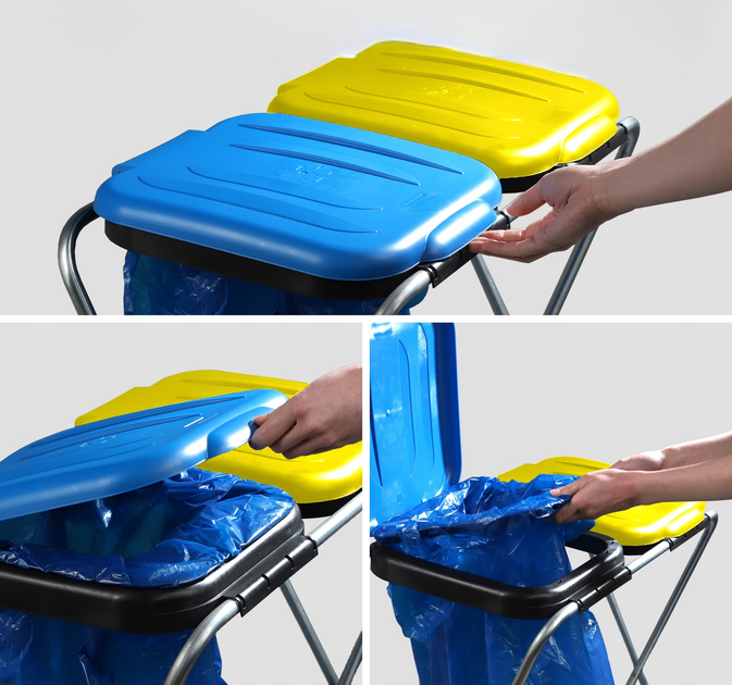 Підставка для пакетів для сортування сміття Kadax 120 л (5903699475904) - зображення 5