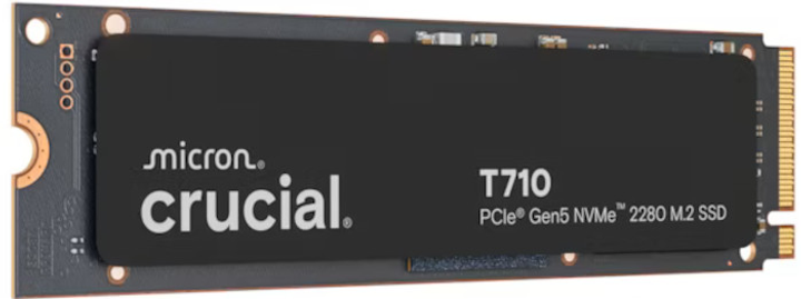 SSD диск Crucial T710 4TB M.2 2280 NVMe PCIe 5.0 x4 3D NAND TLC (CT4000T710SSD8) - зображення 2
