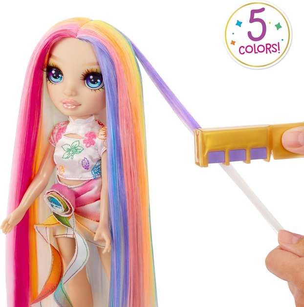 Лялька Rainbow High Hair Chalk & Style Doll Amaya (Rainbow) (526780) (0035051526780) - зображення 5