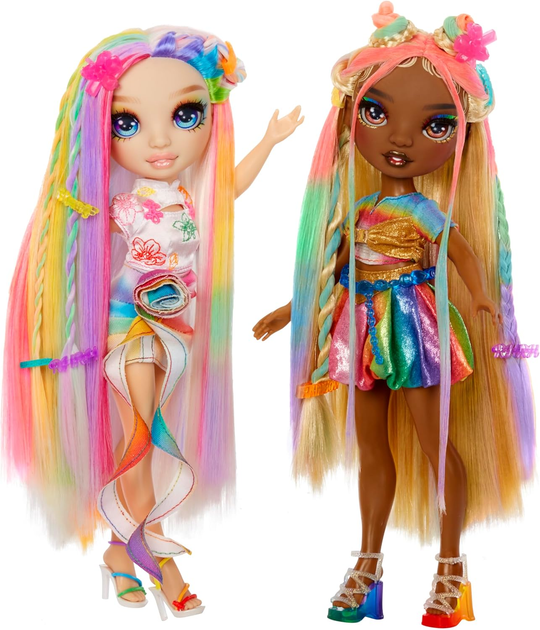 Лялька Rainbow High Hair Chalk & Style Doll Meline (Золота) (526797) (0035051526797) - зображення 6