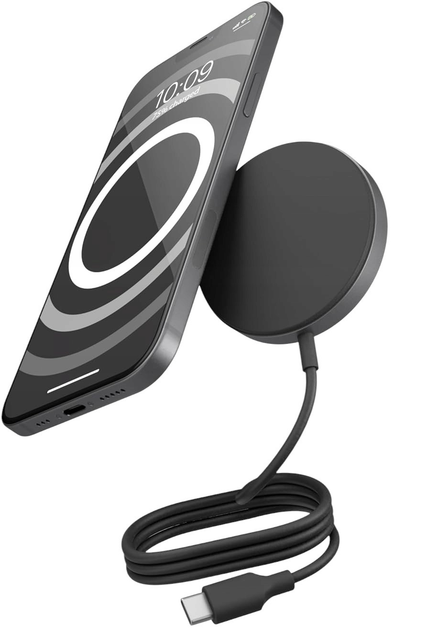 Ładowarka bezprzewodowa Zens Aluminium Pro 1 MagSafe Qi2 15W Black (8720618634498) - obraz 5