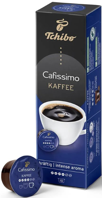 Кава в капсулах Tchibo Cafissimo Caffitaly Kaffee Kraftig Blue Intense Aroma - Фото 1 Кава в капсулах Tchibo Cafissimo Caffitaly Kaffee Kraftig Blue Intense Aroma - изображение 1