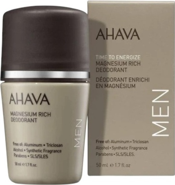 Dezodorant Ahava Men Magnesium Rich 50 ml (697045159796) - obraz 1