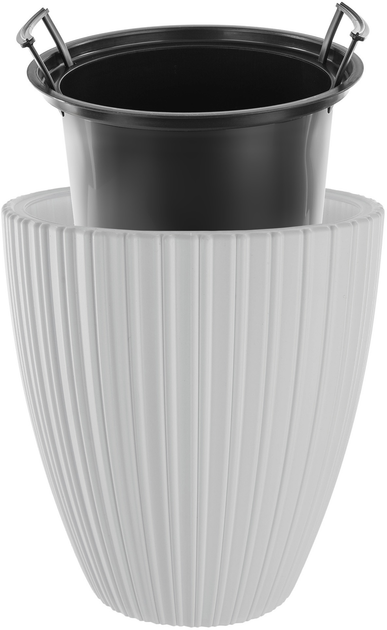 Doniczka z wkładem Kadax Biała 40 cm (5903699497487) - obraz 4