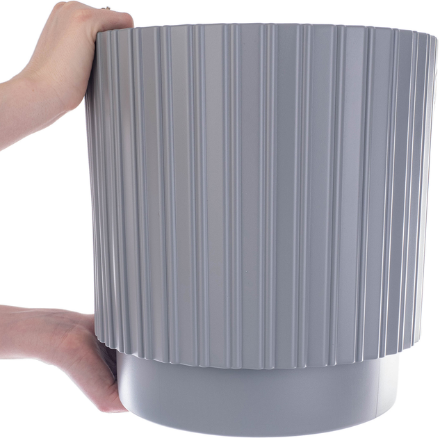 Doniczka z wkładem Kadax Szara 30 cm (5903699497395) - obraz 6