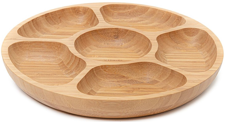 Półmisek Homla Bambou bambusowy z przegródkami 32 x 4 cm (5902869958407) - obraz 2