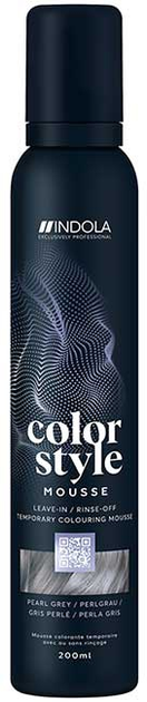 Półtrwała pianka koloryzująca Indola Color Style Pearl Grey 200 ml (4067971002989) - obraz 1