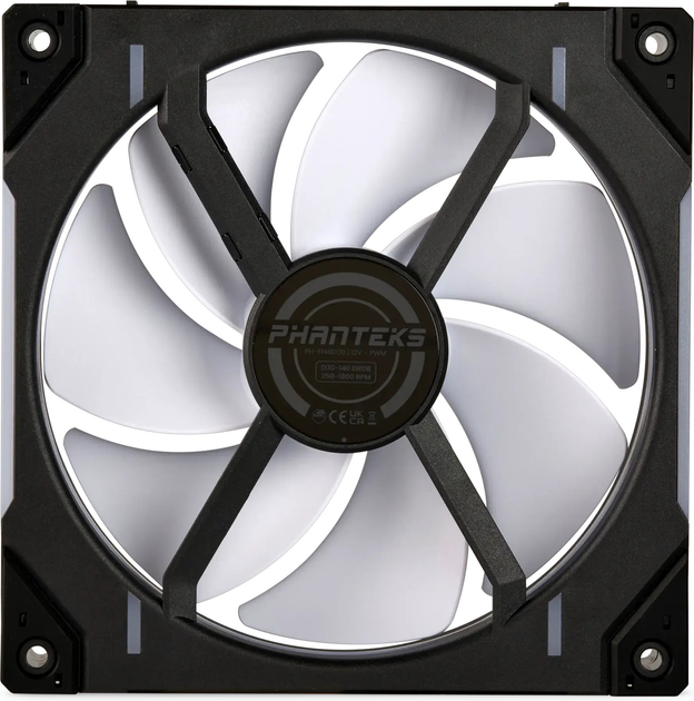 Wentylator Phanteks D30-140 D-RGB Black (PH-F140D30_DRGB_PWM_BK01) - obraz 2