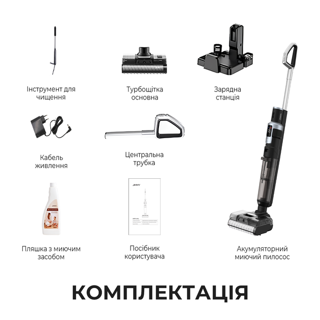 Бездротовий миючий пилосос Jimmy HW9 PRO MAX 2 в 1 - зображення 10
